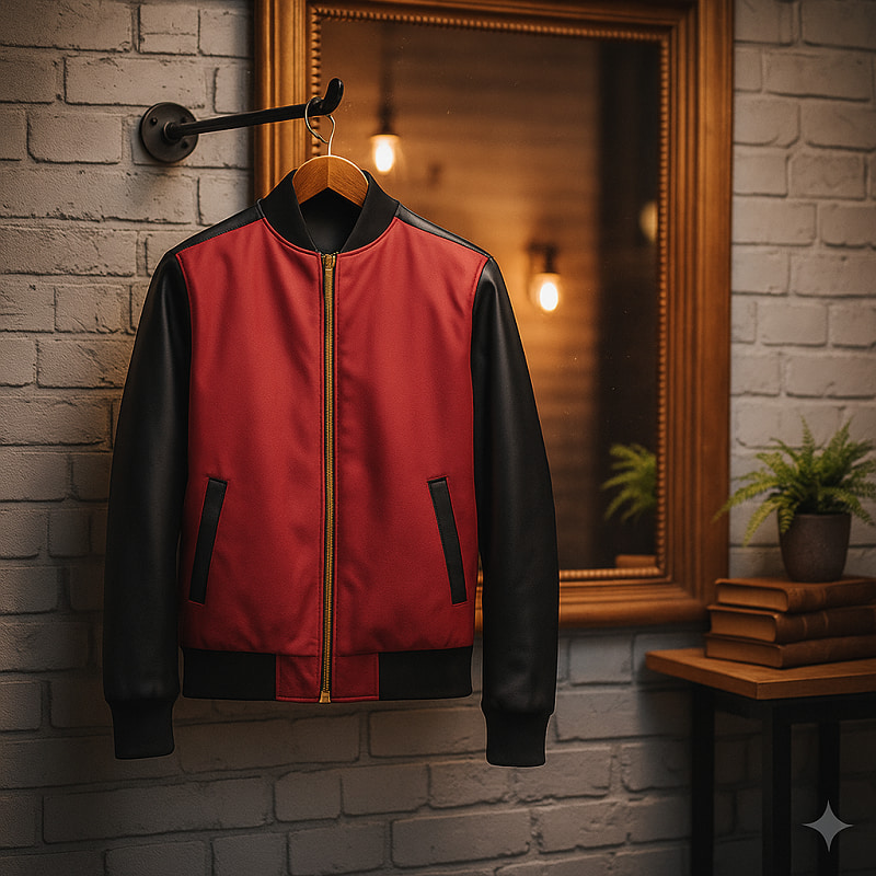 کاپشن مردانه قرمز مدل Homan